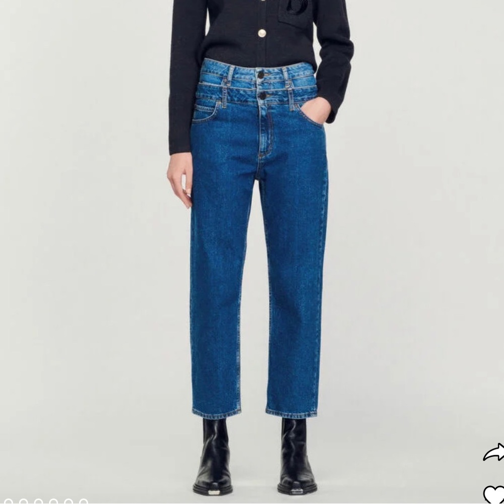 Sandro Double Waist Jeans